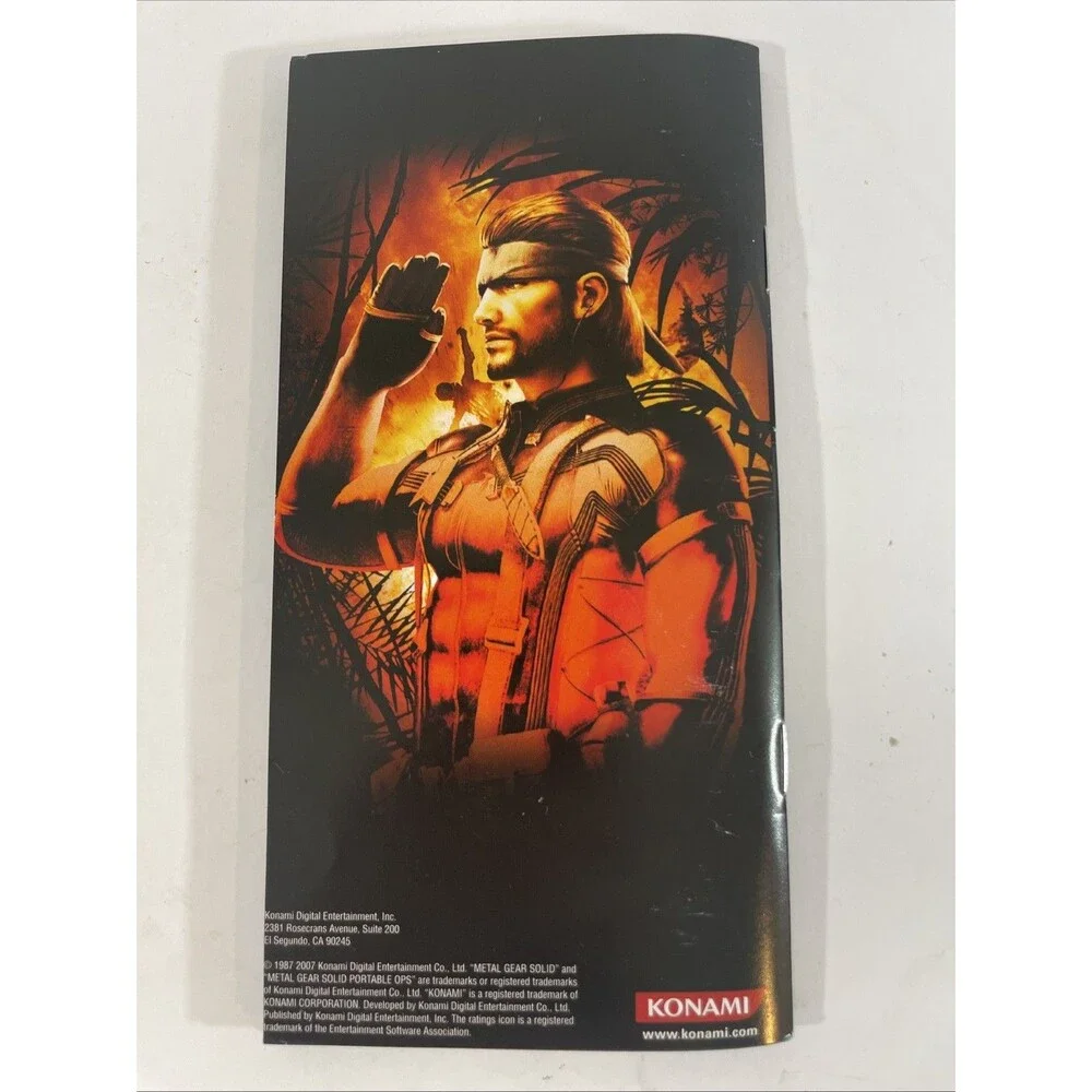 Metal Gear Solid: Portable Ops Plus (Sony PSP, 2007) Case & Manual Only No Game